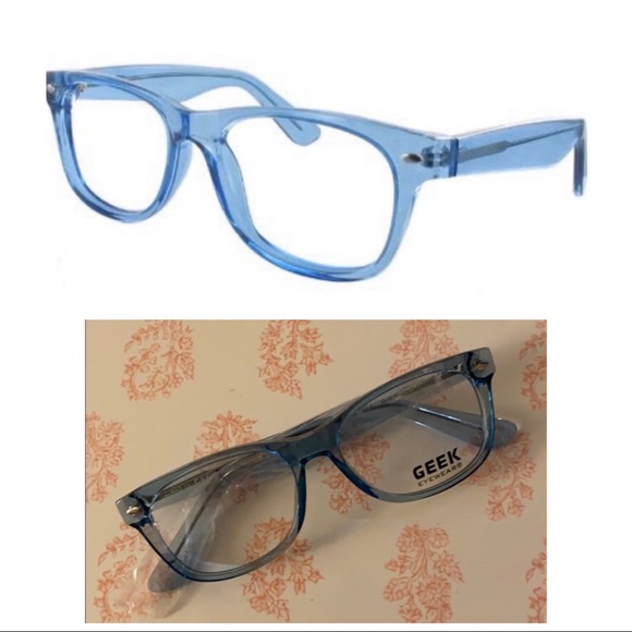 GEEK Eyewear Pale Blue Frames 54-17-145 - Picture 2 of 9
